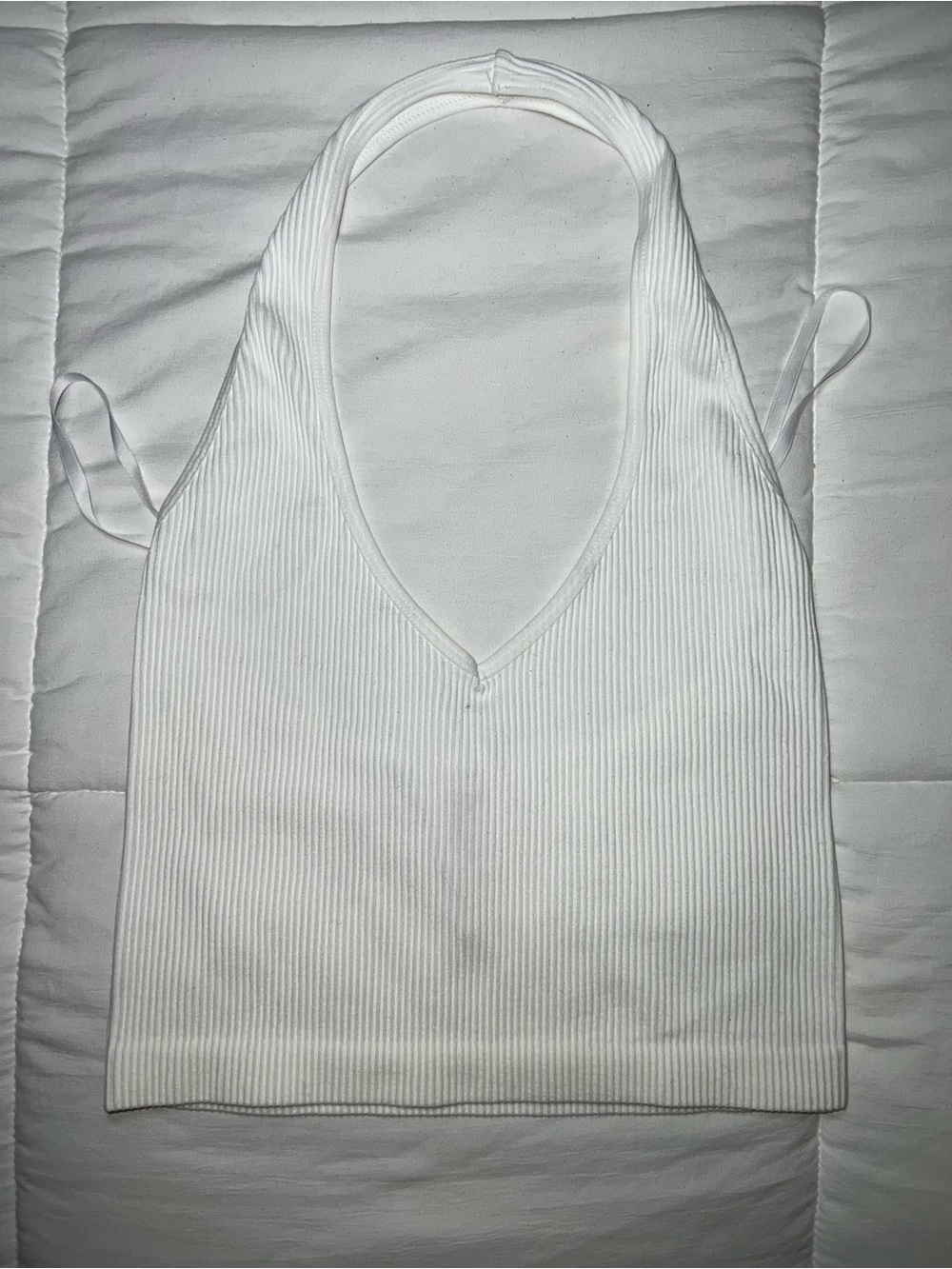Aritzia Sunday Best ribbed halter top